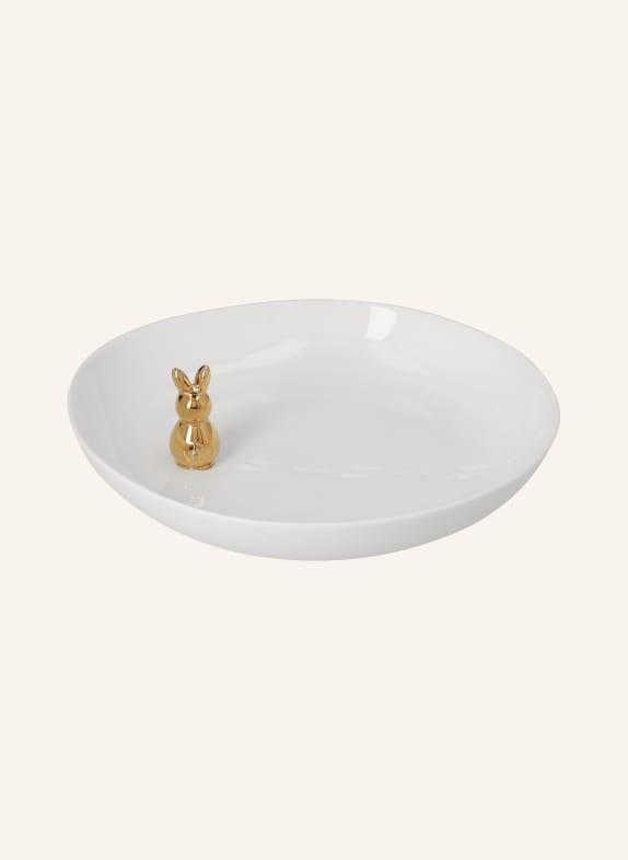 RÄDER GOLDHASE bowl WHITE / GOLD