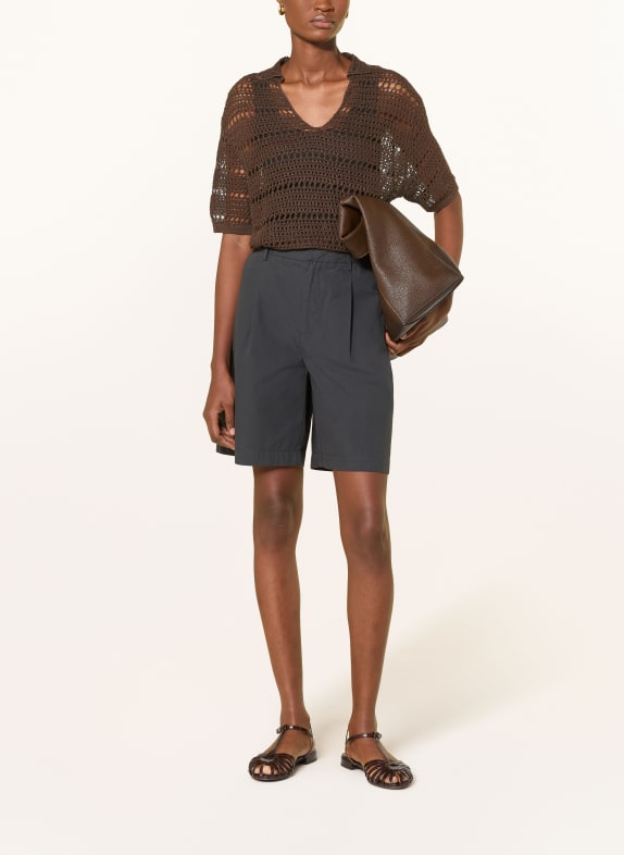 darling harbour gehaakt shirt DARK BROWN
