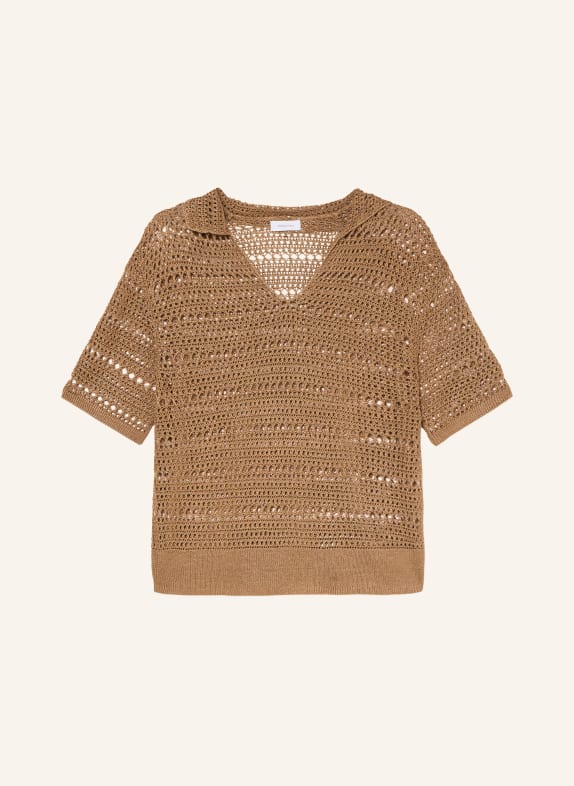 darling harbour Häkelshirt CAPPUCCINO