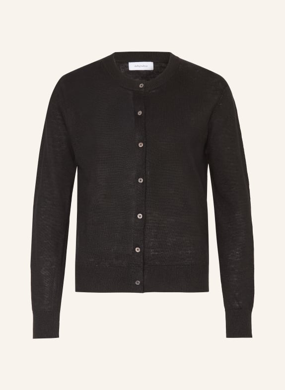darling harbour Linen cardigan BLACK