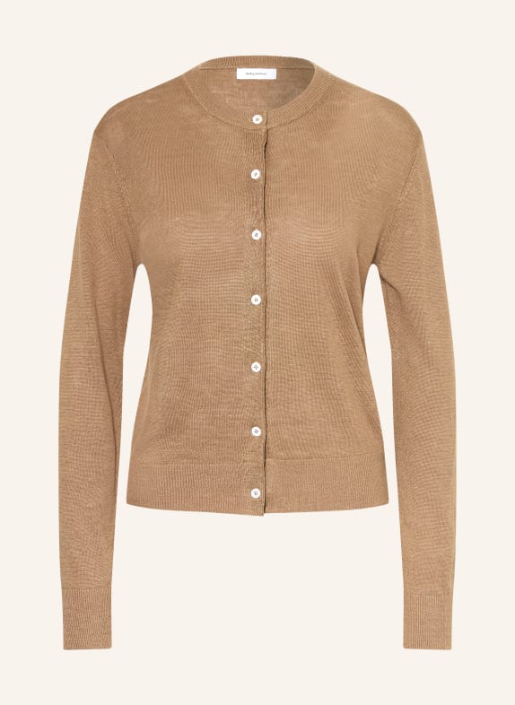 darling harbour Strickjacke aus Leinen CAPPUCCINO