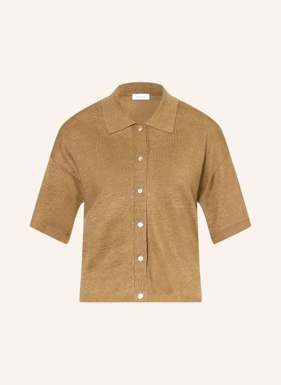 darling harbour Linen cardigan CAPPUCCINO