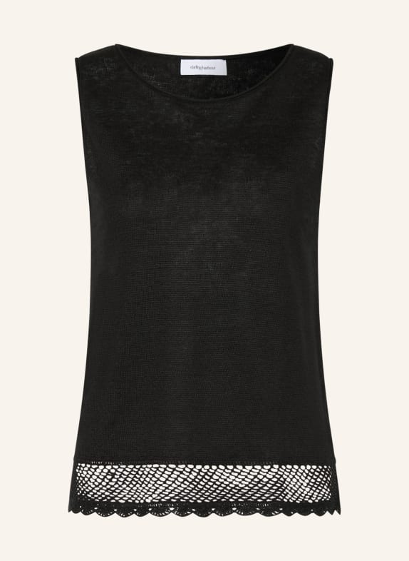 darling harbour Linnen top BLACK
