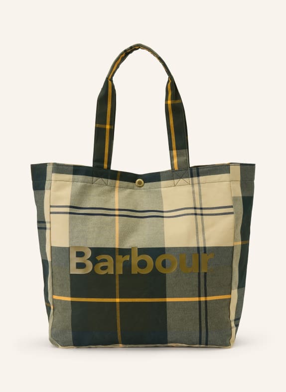 Barbour TELFIELD shopper DARK GREEN / DARK YELLOW / LIGHT GREEN