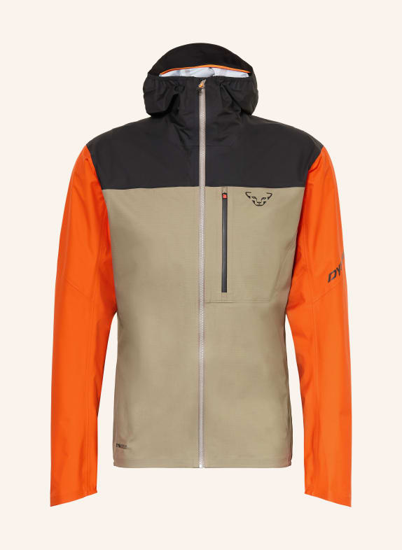 DYNAFIT TRAVERSE 3L hardshell jacket BEIGE / ORANGE / BLACK