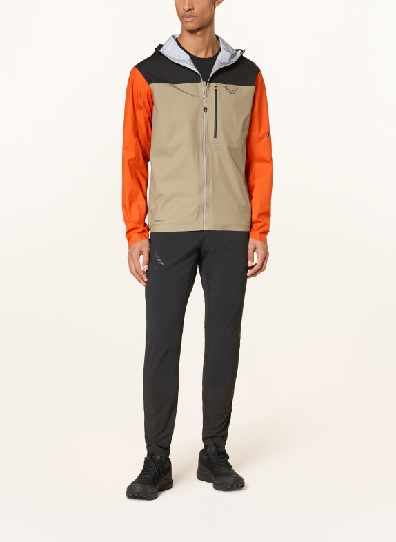 DYNAFIT Hardshelljas TRAVERSE 3L BEIGE / ORANJE / ZWART