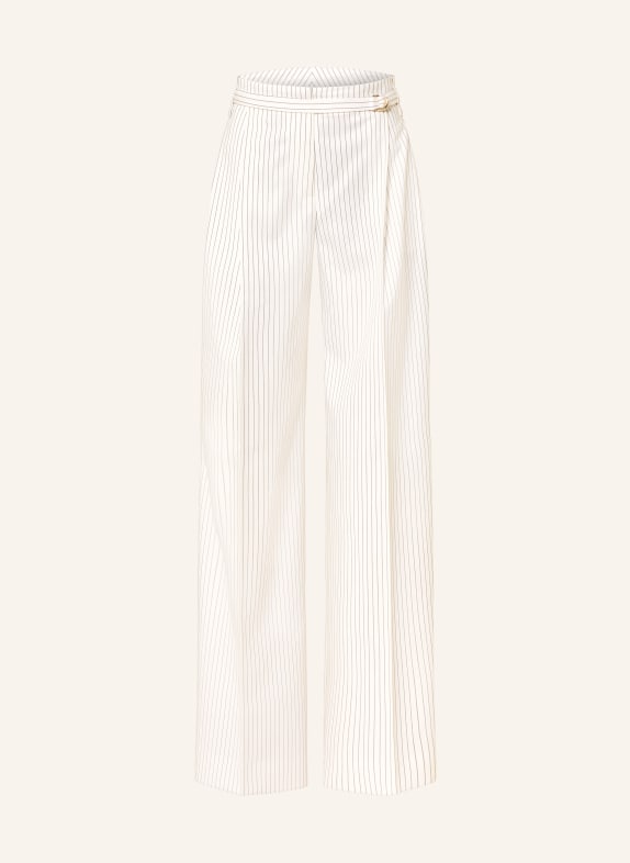 HUGO Marlenehose HEJULY ECRU / SCHWARZ