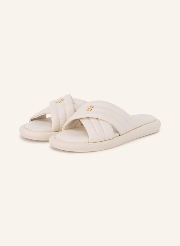 BOGNER Slippers PORTOFINO CRÈME / GOUD