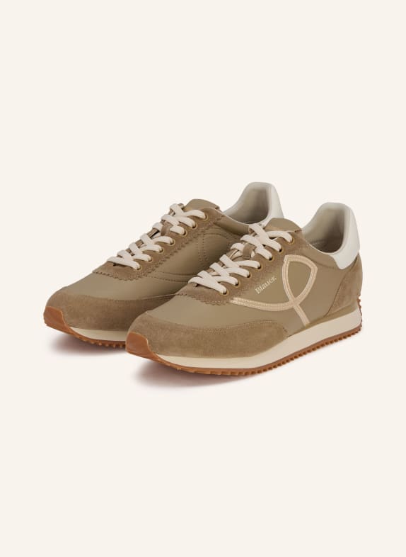 Blauer Sneakersy LORAIN KHAKI / KREMOWY