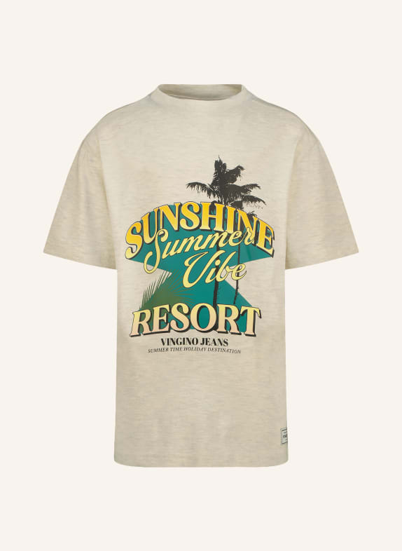 VINGINO Tričko HEID BÉŽOVÁ / TMAVĚ ŽLUTÁ / TMAVĚ ZELENÁ