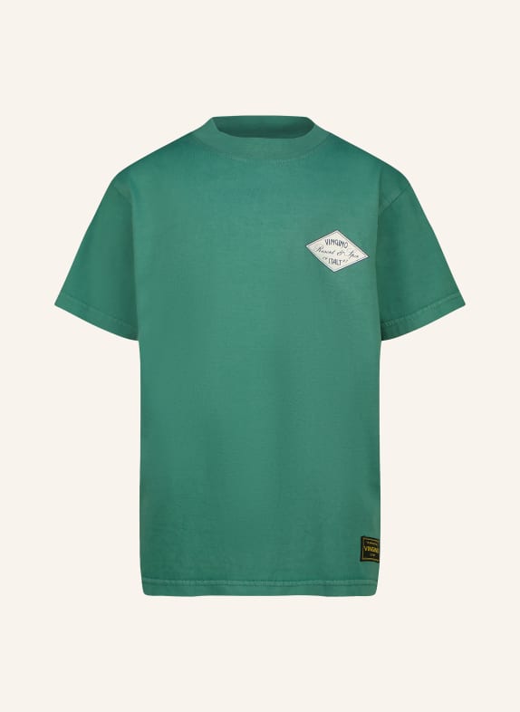 VINGINO Tričko HEATH ZELENÁ / REŽNÁ / TMAVĚ MODRÁ