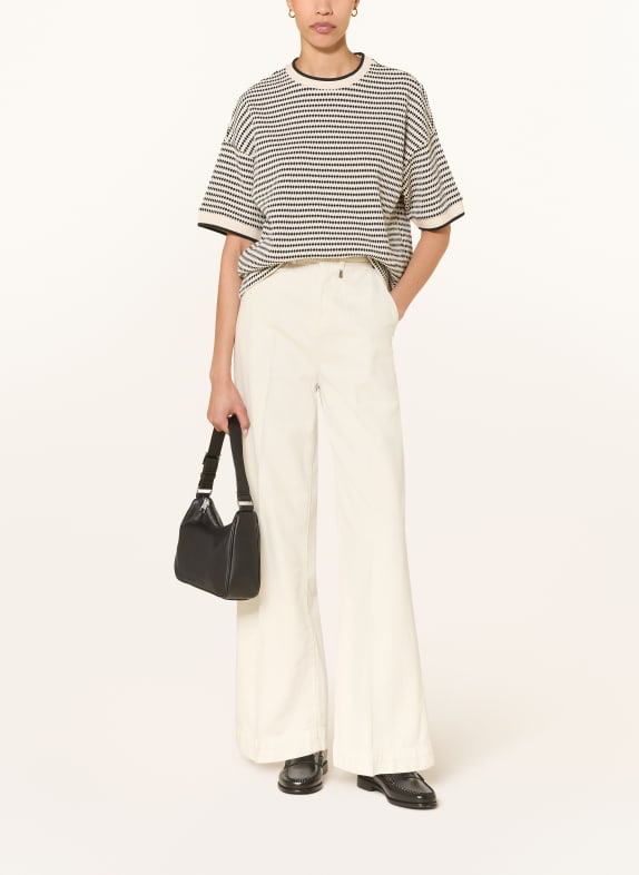 BOGNER Gebreid shirt SOPHIE ECRU / ZWART