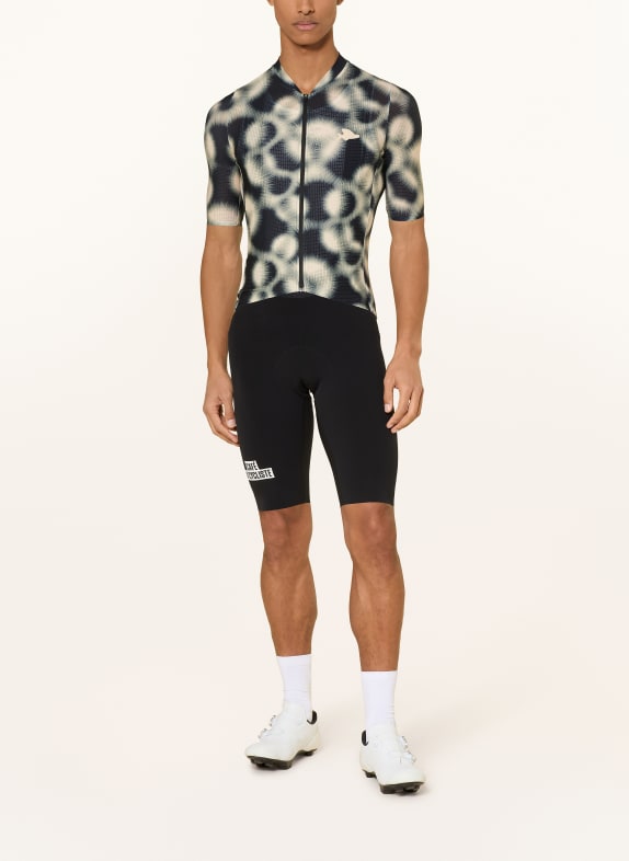 CAFÉ DU CYCLISTE Fietsshirt ANGELINE LICHTBLAUW / ZWART