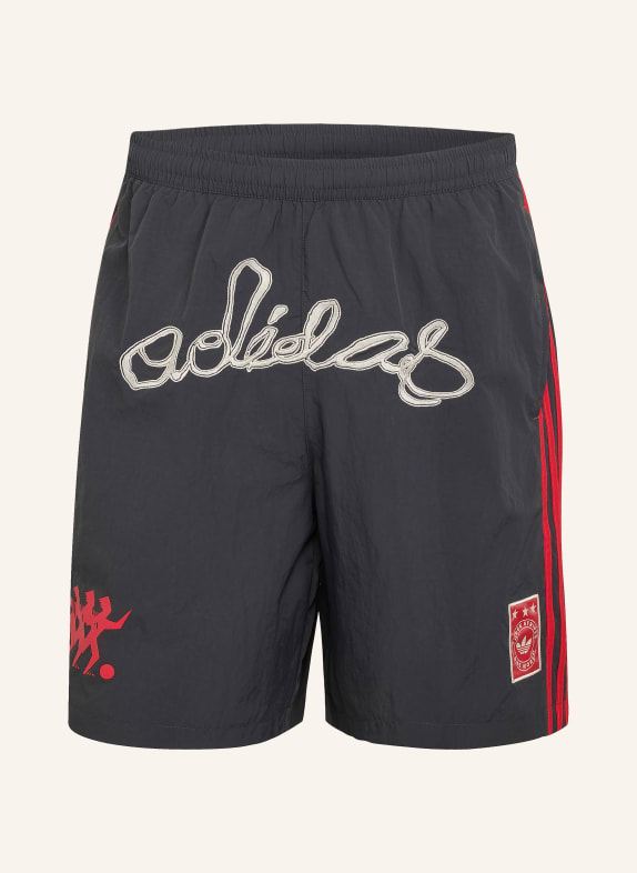 adidas Originals Short ORIGINALS ONE WORLD GRAPHIC GRIS FONCÉ / ROUGE