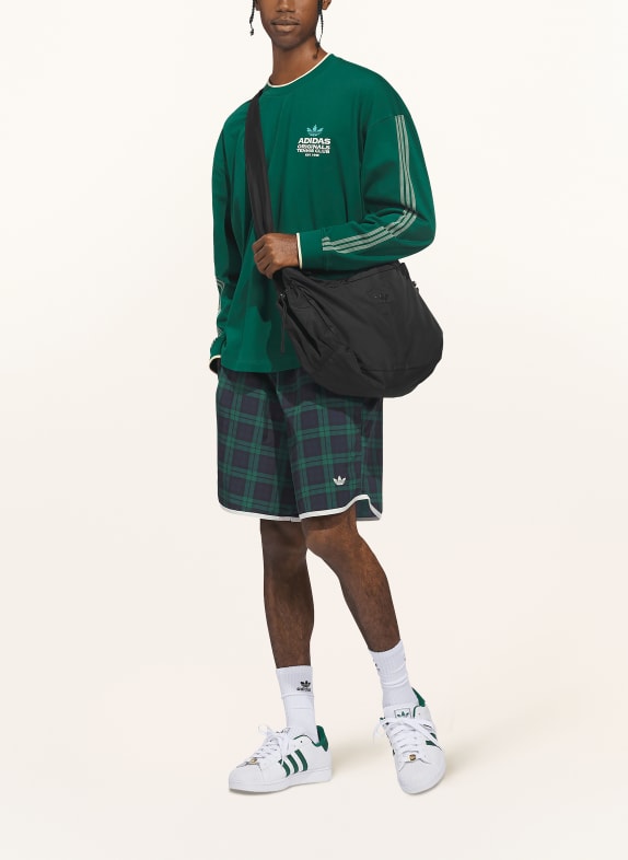 adidas Originals Korte broek CHERRY TRACK SHORT GROEN / DONKERBLAUW