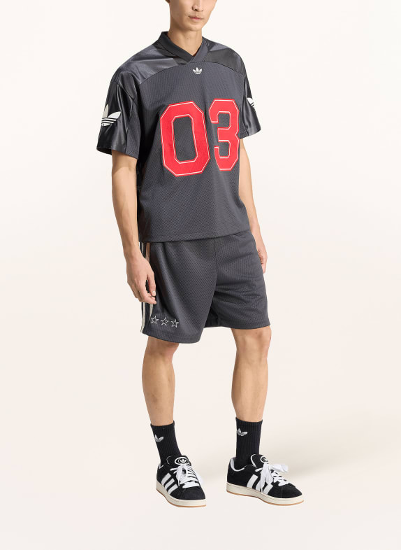 adidas Originals T-shirt ORIGINALS VOETBALSHIRT DONKERGRIJS / ROOD / WIT