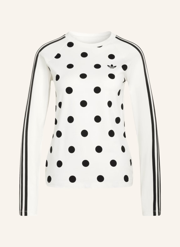 adidas Originals T-shirt met lange mouwen POLKA DOTS SLIM WIT / ZWART