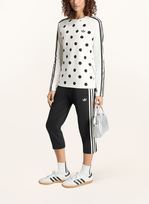 adidas Originals 3/4-broek SUPERSTAR met galonstrepen ZWART / WIT