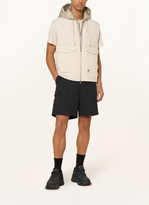 MOOSE KNUCKLES Donsvest BRIXTON met afneembare capuchon ECRU / BEIGE