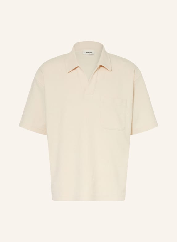 FRAME Terry cloth polo shirt BEIGE