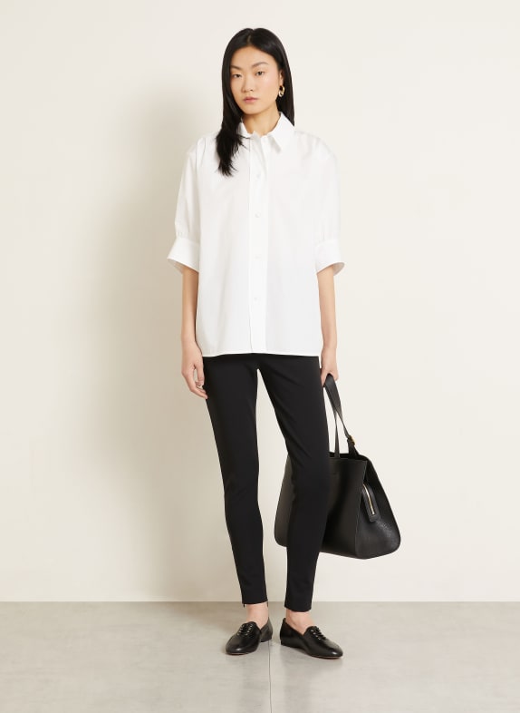 JIL SANDER Hemdbluse mit 3/4-Arm WEISS