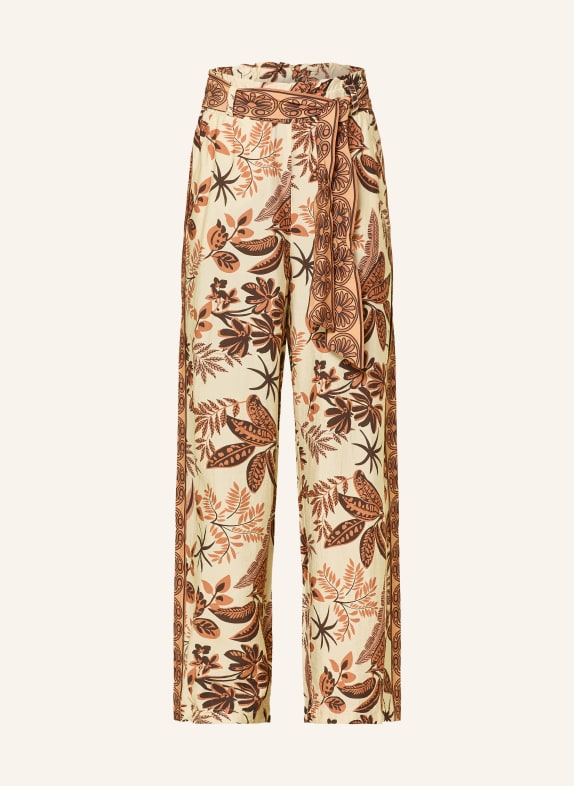 lollys laundry Paperbag pants VICKYLL CREAM / LIGHT BROWN / BROWN