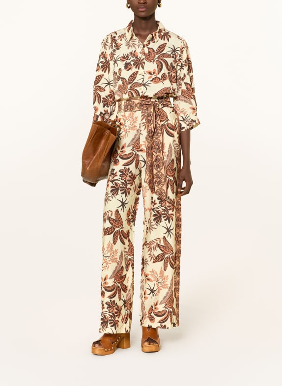 lollys laundry Paperbag-broek VICKYLL CRÈME / LICHTBRUIN / BRUIN