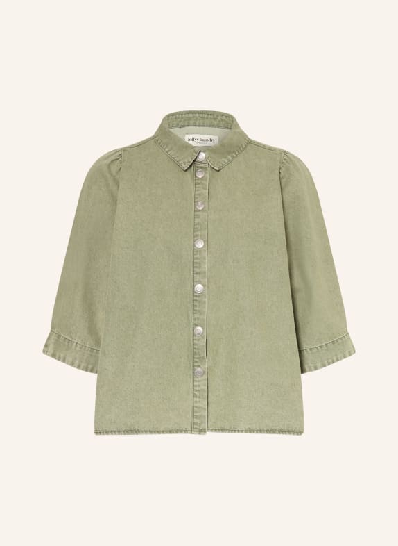 lollys laundry Denim blouse BONOLL OLIVE
