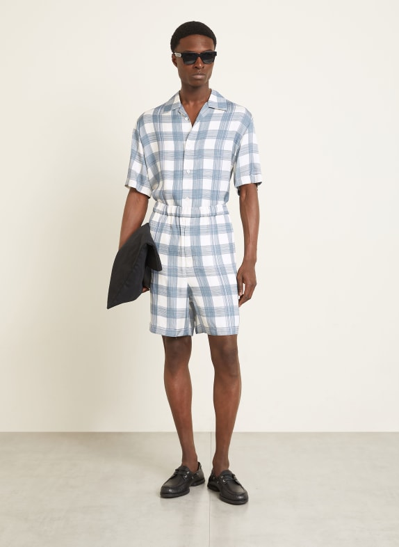 JIL SANDER Šortky Relaxed Fit MODRÁ / REŽNÁ