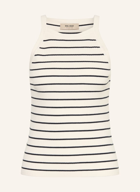 MOS MOSH Top en maille MMIMANJA CRÈME / BLEU FONCÉ