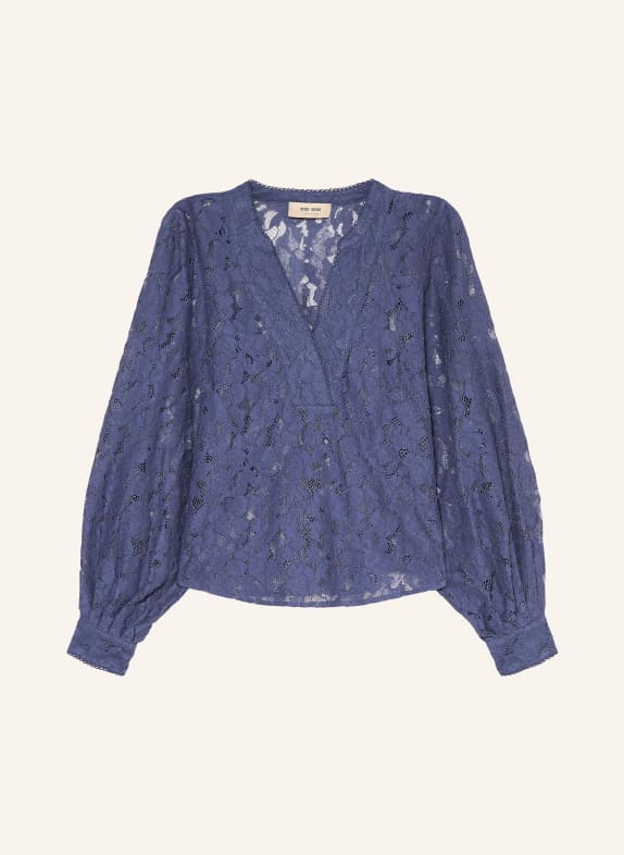 MOS MOSH Chemisier MMYEN RIVER en dentelle BLEU FONCÉ