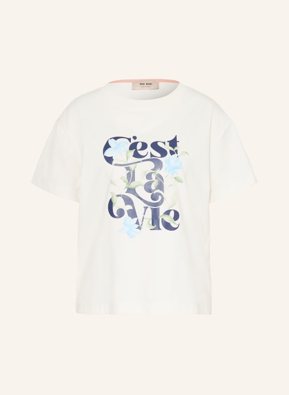 MOS MOSH T-Shirt MMFLOWISH WEISS / GRÜN / DUNKELBLAU