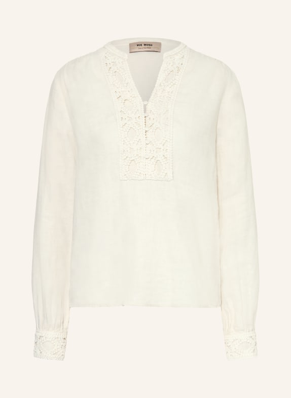 MOS MOSH Blusenshirt MMEVANDA mit Leinen CREME