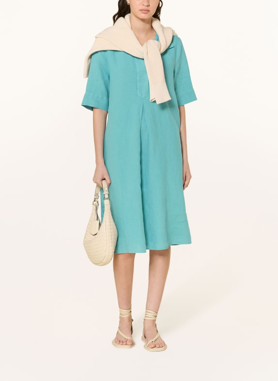 MAERZ MUENCHEN Leinenkleid HELLBLAU