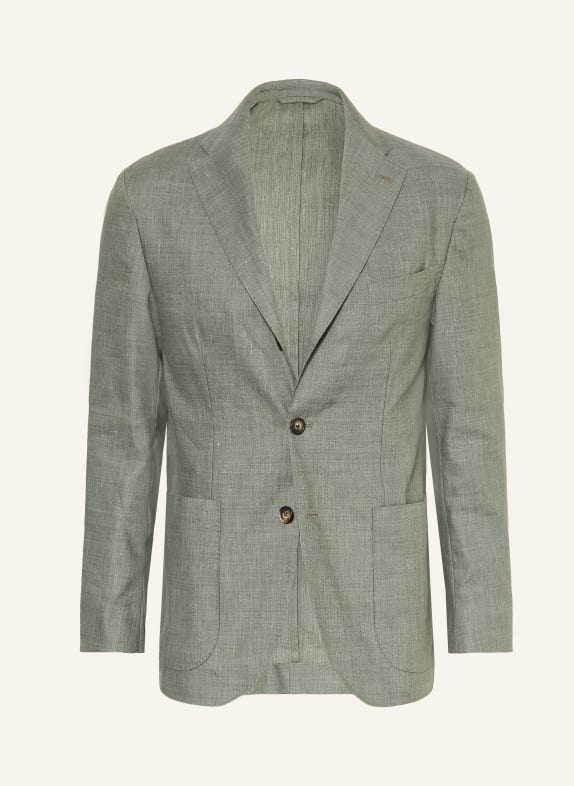 ETON Sakko Regular Fit mit Leinen GRÜN