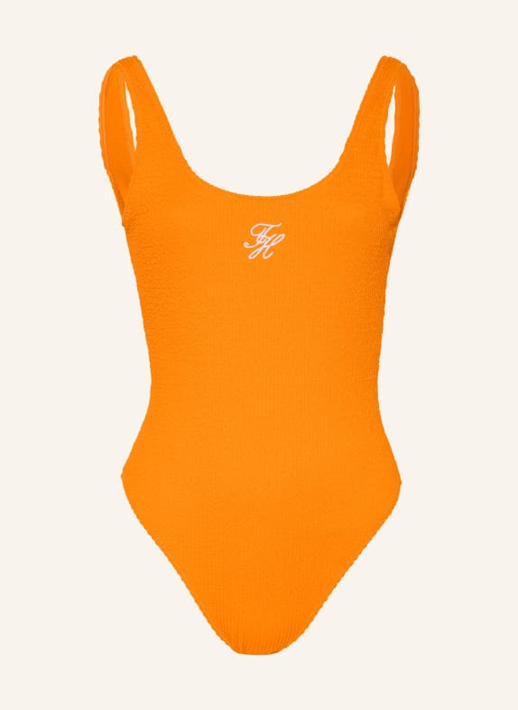 TOMMY HILFIGER kostium kąpielowy POMARAŃCZOWY