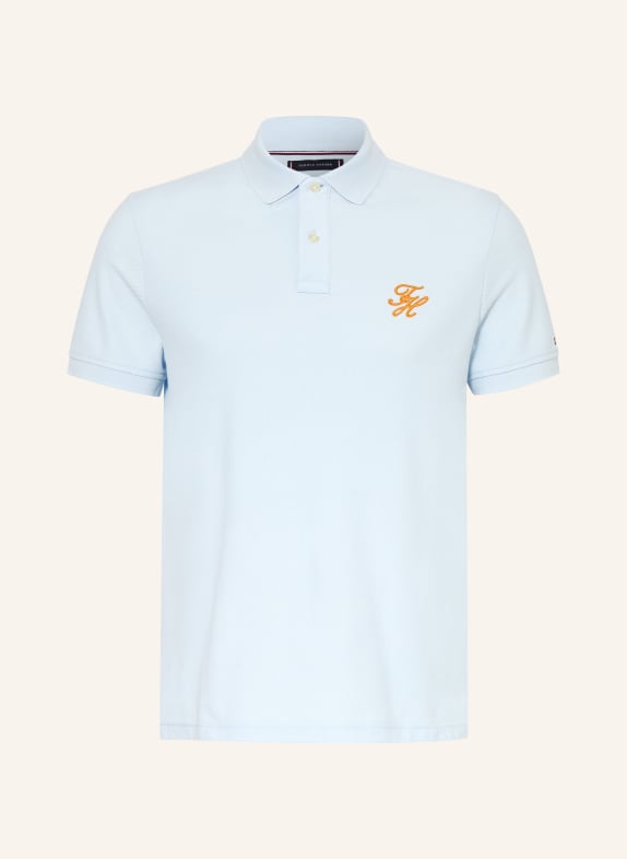 TOMMY HILFIGER Piqué-poloshirt met normale pasvorm LICHTBLAUW
