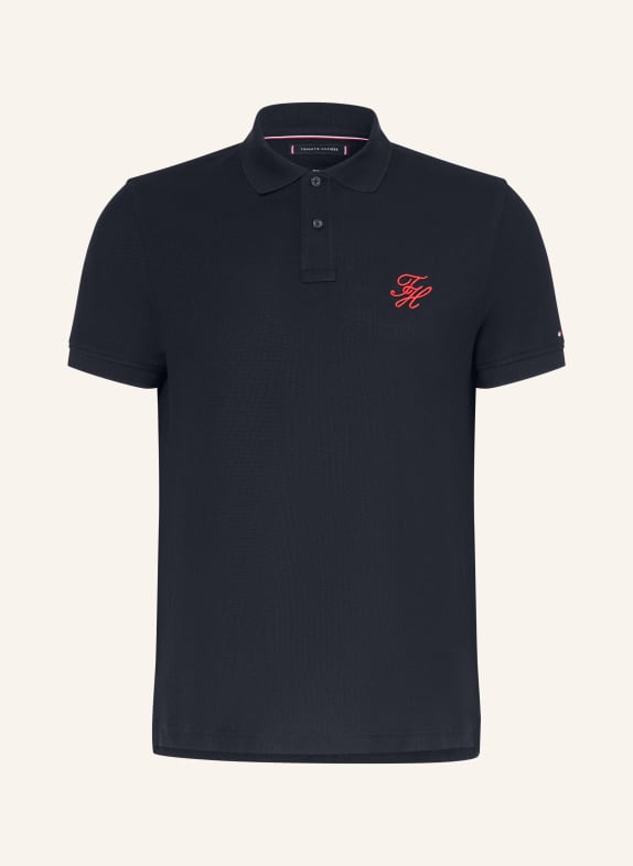 TOMMY HILFIGER Piqué-poloshirt met normale pasvorm DONKERBLAUW