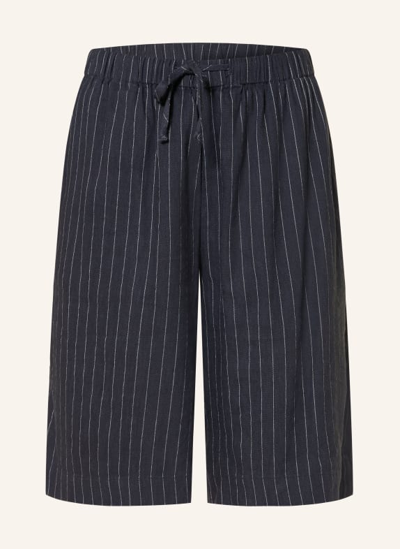 Juvia Shorts INKA mit Leinen DUNKELBLAU / WEISS