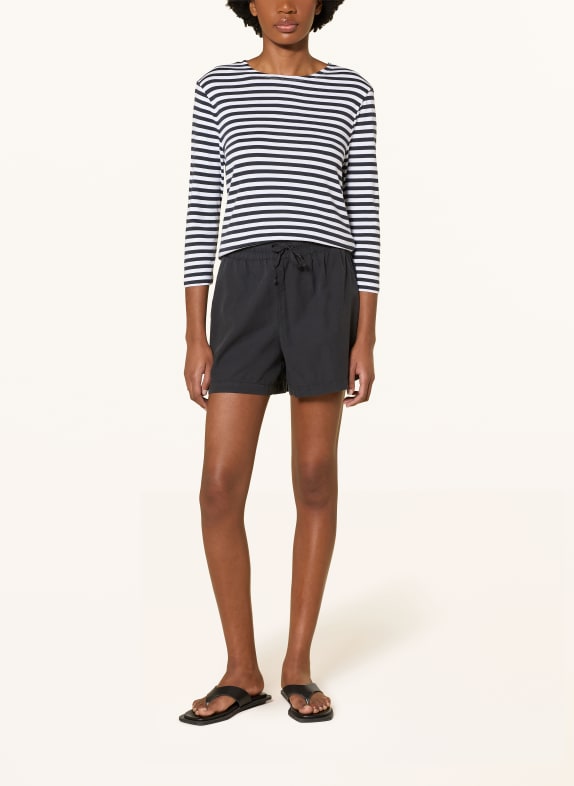 Juvia Shirt ADRIANE met 3/4-mouwen DONKERBLAUW / WIT