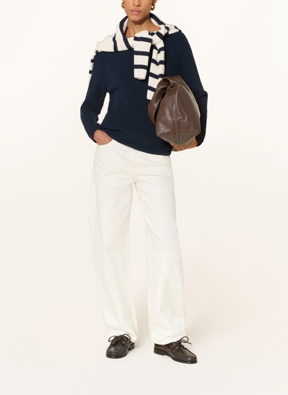 TOMMY HILFIGER Strickpullover DUNKELBLAU
