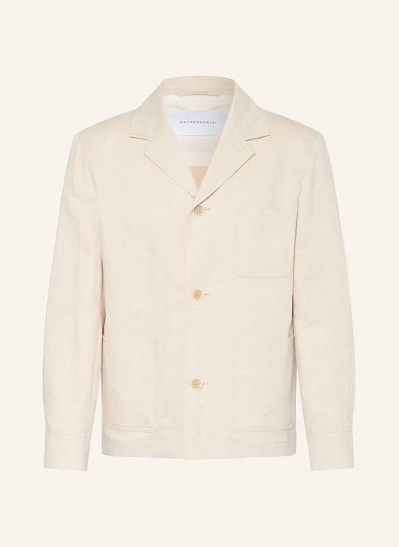 BALDESSARINI  colbert met normale pasvorm van linnen 1209 Silver Cloud