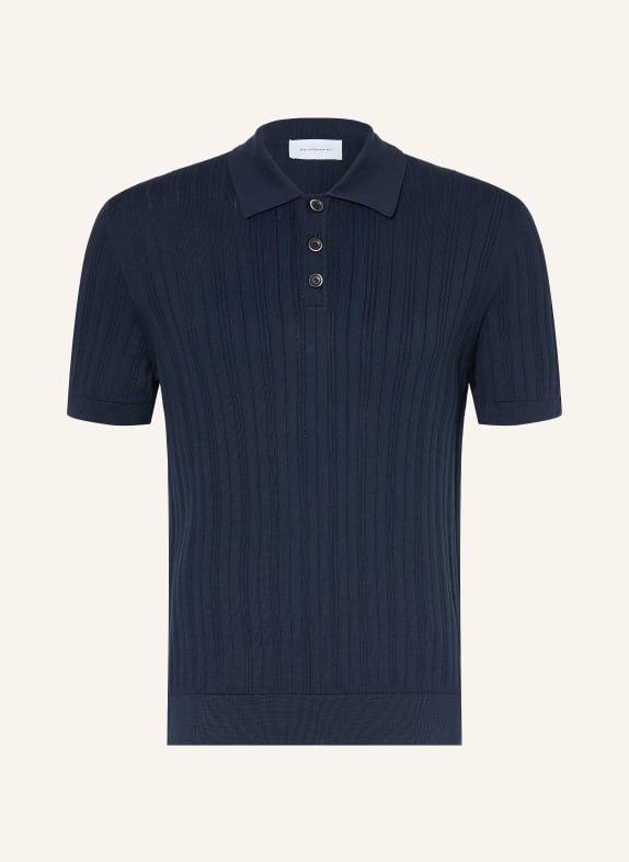 BALDESSARINI Polo en maille BLEU FONCÉ