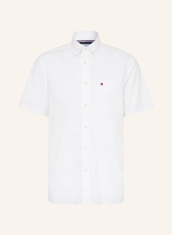 TOMMY HILFIGER Kurzarm-Hemd Regular Fit WEISS