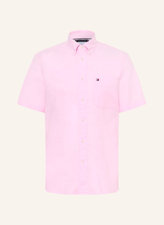 TOMMY HILFIGER Kurzarm-Hemd Regular Fit ROSA