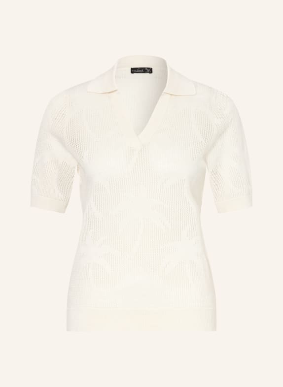 van Laack Gebreid poloshirt VL-SAIDAS-XX met linnen ECRU