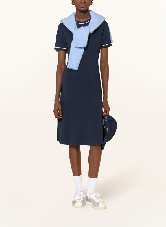 LACOSTE robe en jersey BLEU FONCÉ