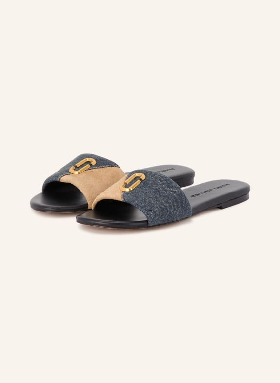 MARC JACOBS Slippers THE SNAPSHOT DONKERBLAUW / GOUD / LICHTBRUIN