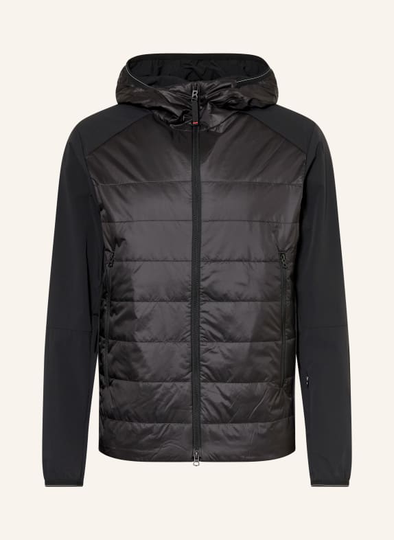 FIRE+ICE KEGAN hybrid quilted jacket BLACK