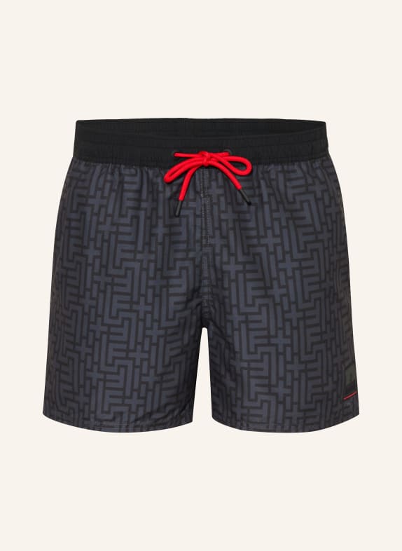 FIRE+ICE Szorty kąpielowe NELSON2 SZARY / CZIEMNOSZARY